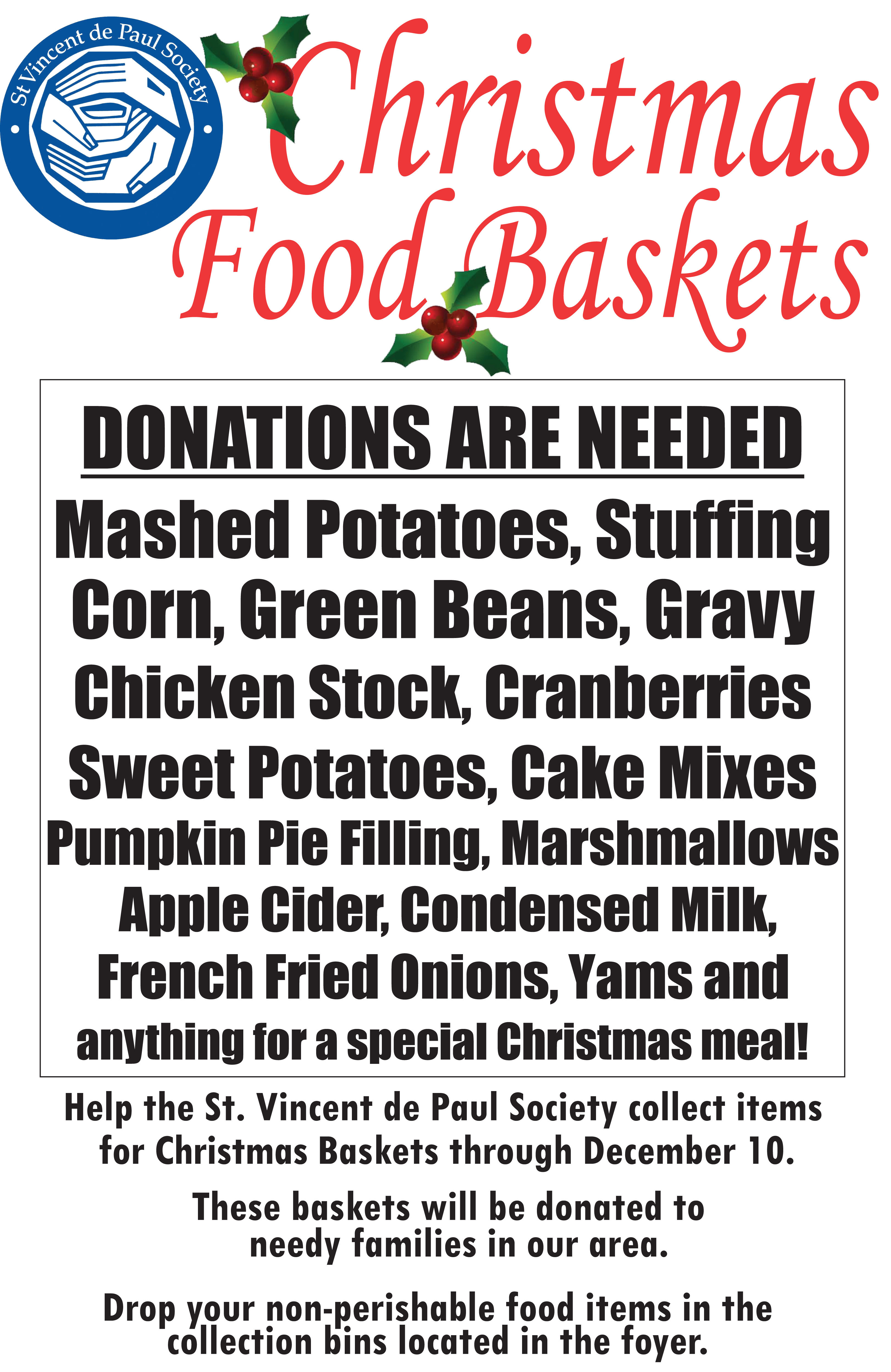 Christmas Food Drive Poster