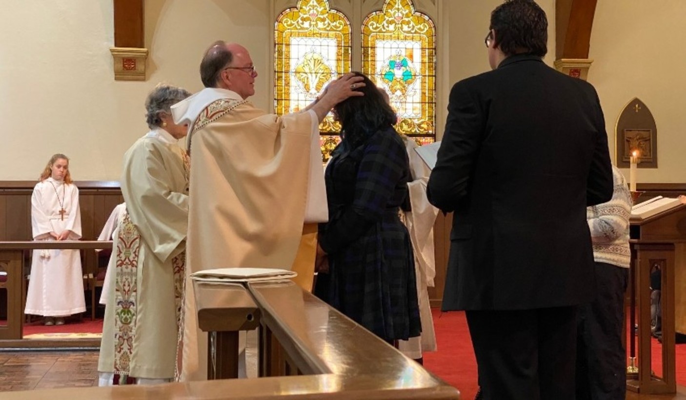 Priest Laying Hands On Someone Photo Credit Stjamessouthbend.org
