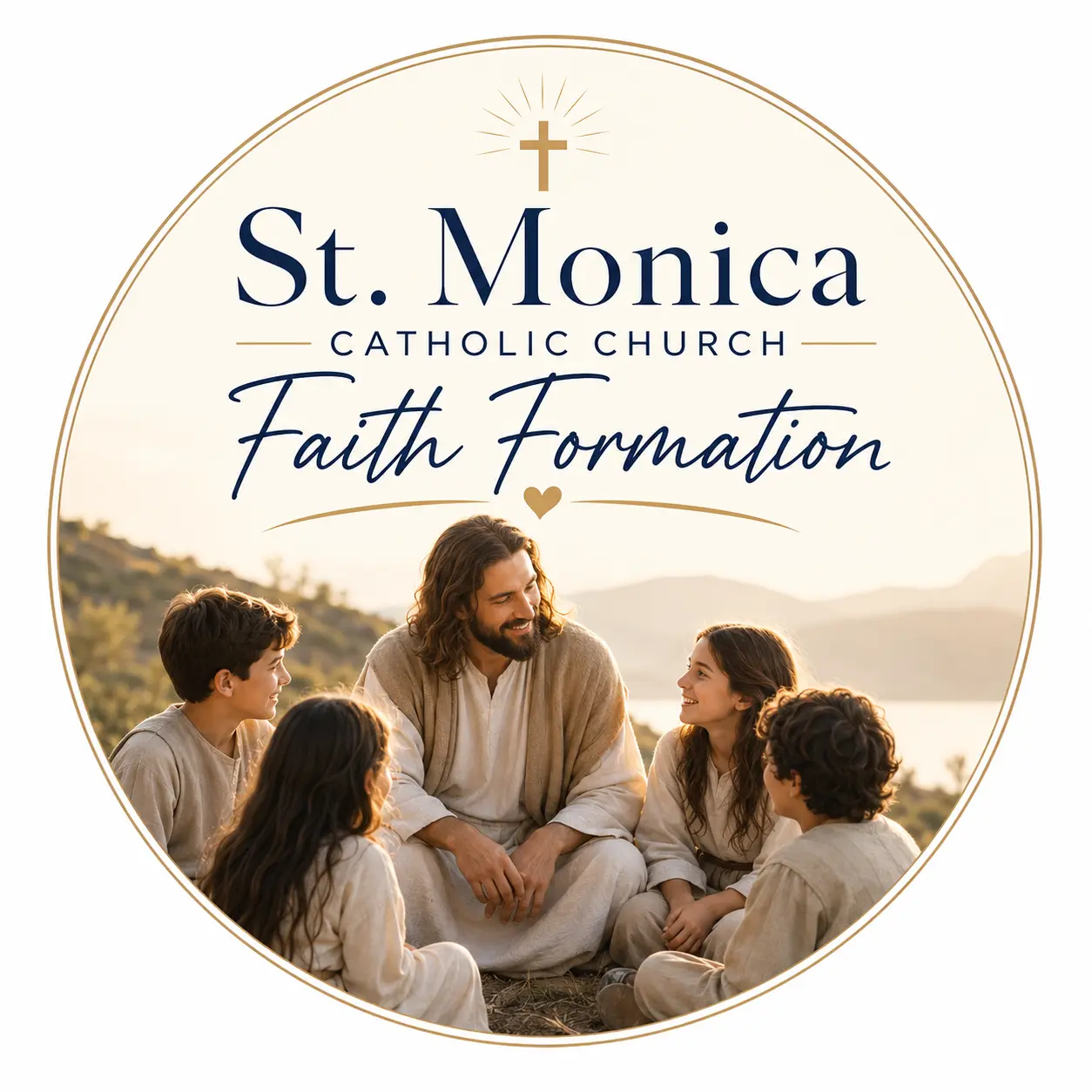 St. Monica Faith Formation Logo