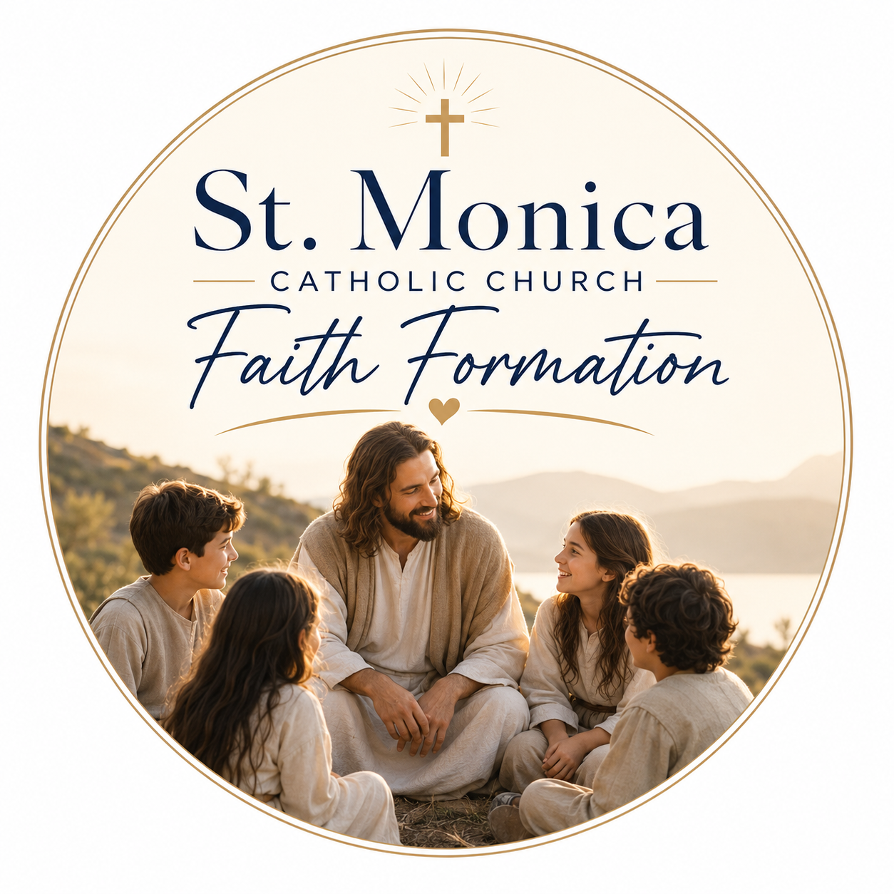 St. Monica Faith Formation Logo