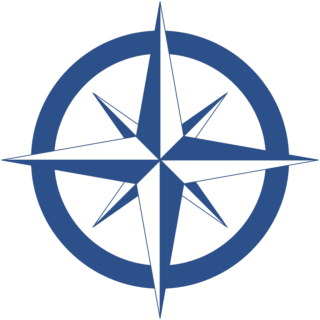Compass Rose Transparent 3x