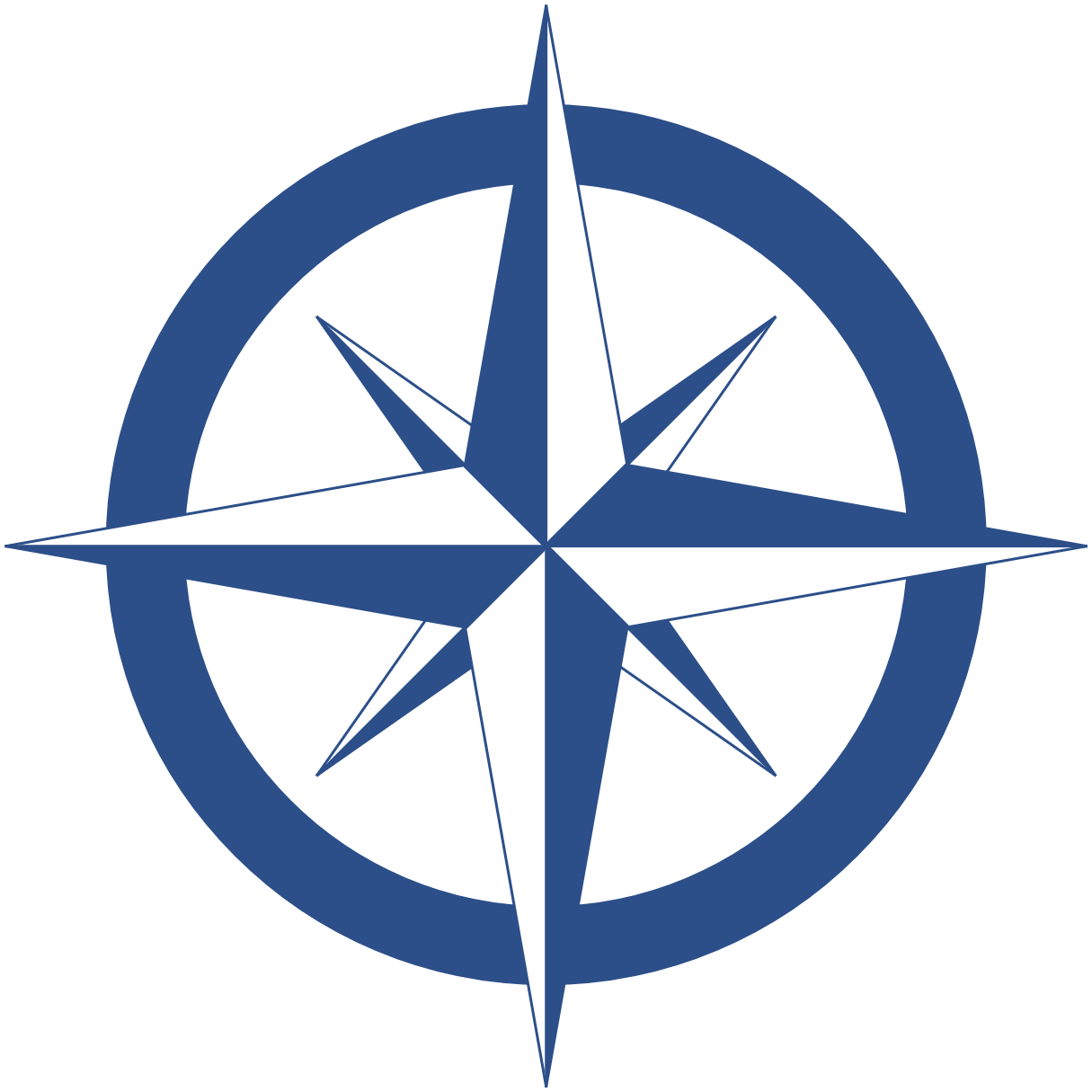 Compass Rose Transparent 3x