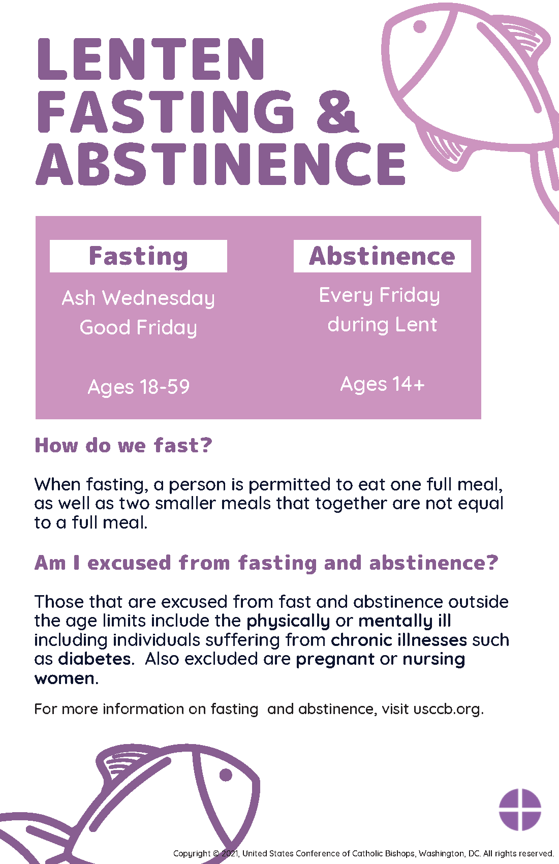 Fasting Lent Info