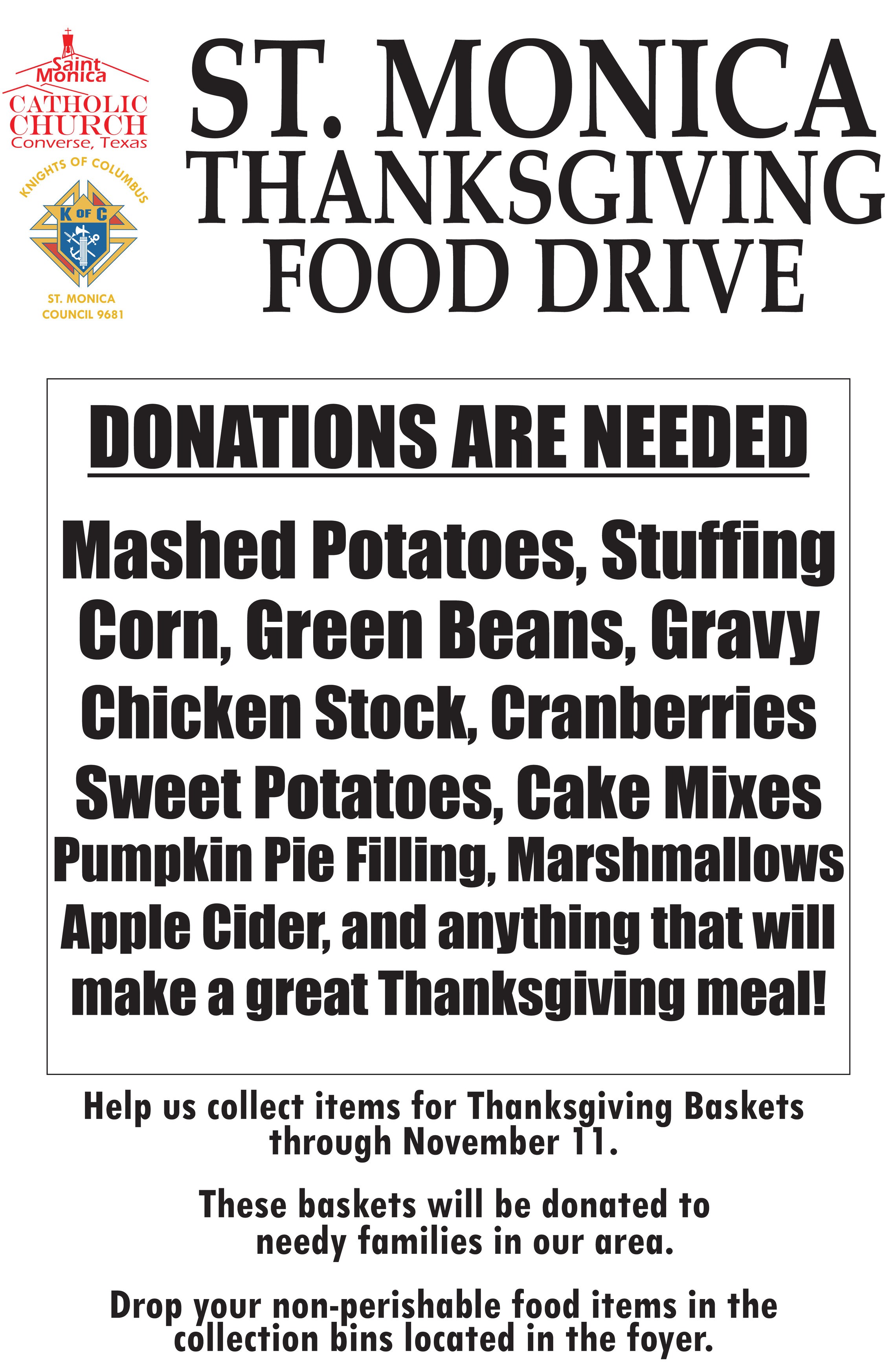 Food Drive Poster