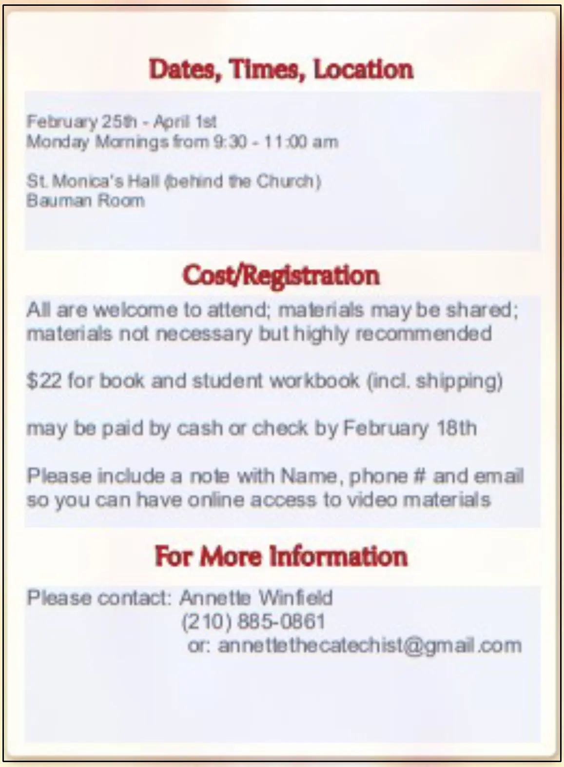 Mass Classdetails