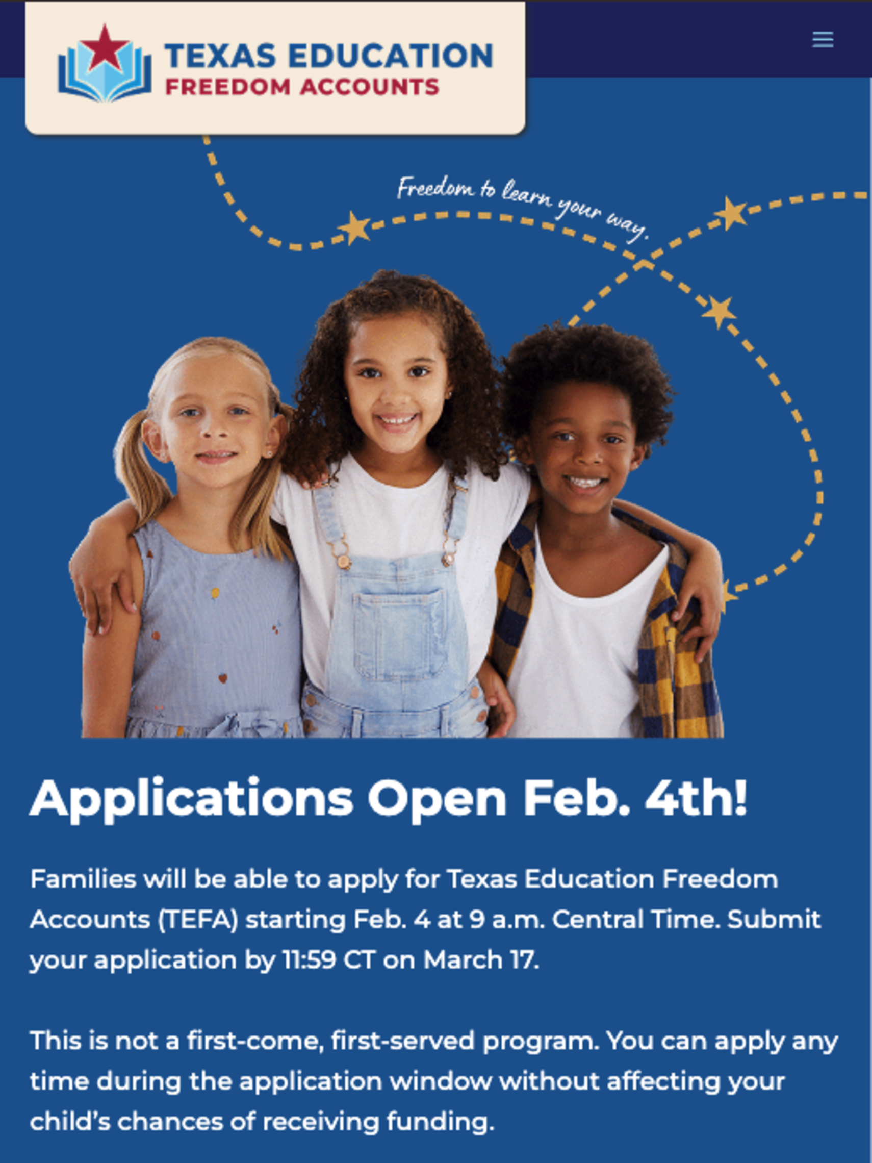 Education Freedom Texas Site